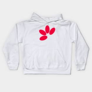 Red Circles , Circles Kids Hoodie